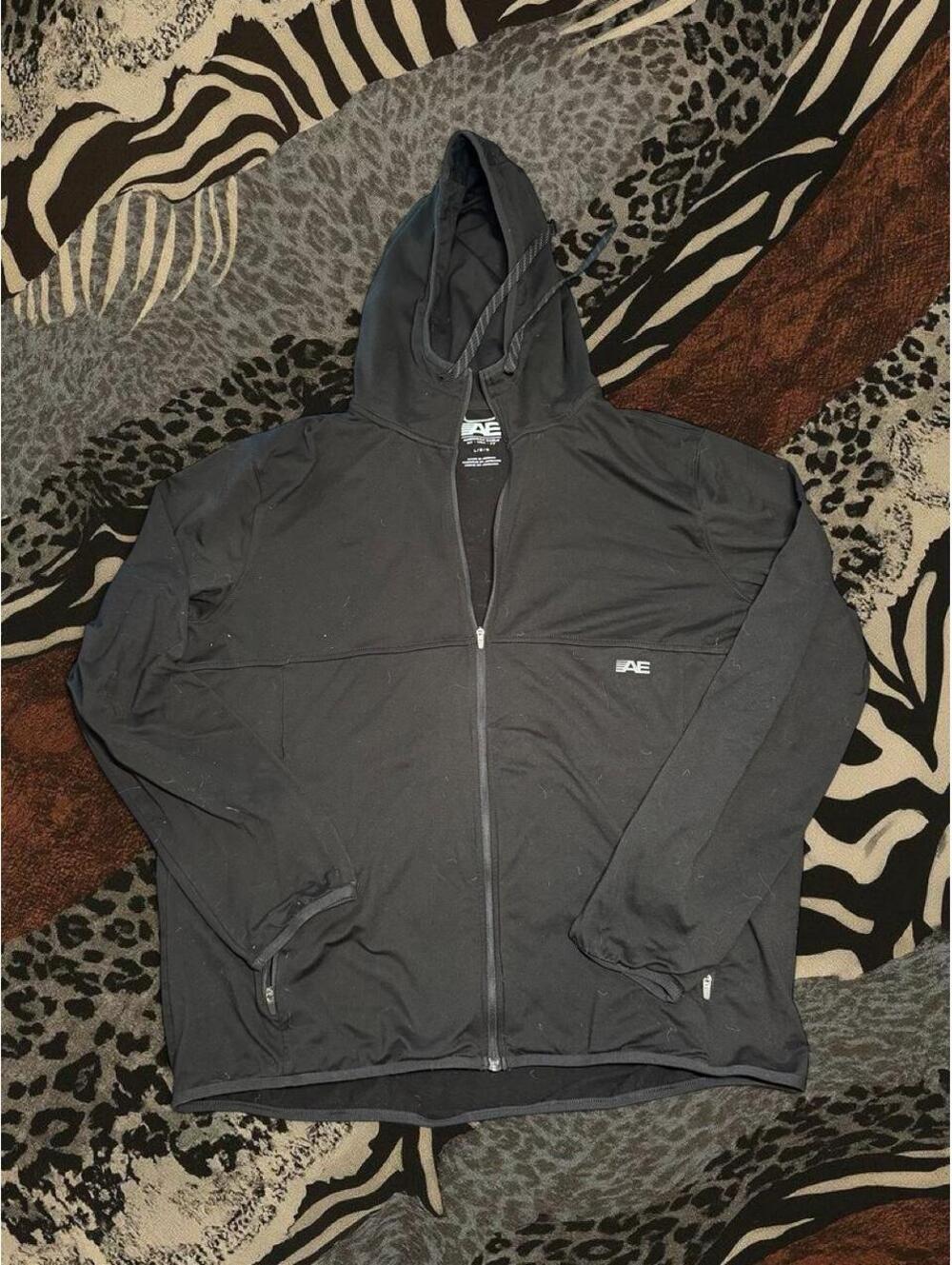 American Eagle Men's Black Hoody